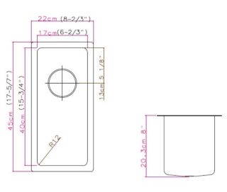 Кухонная мойка Grandex Aqua Proline 22 300209 сатин